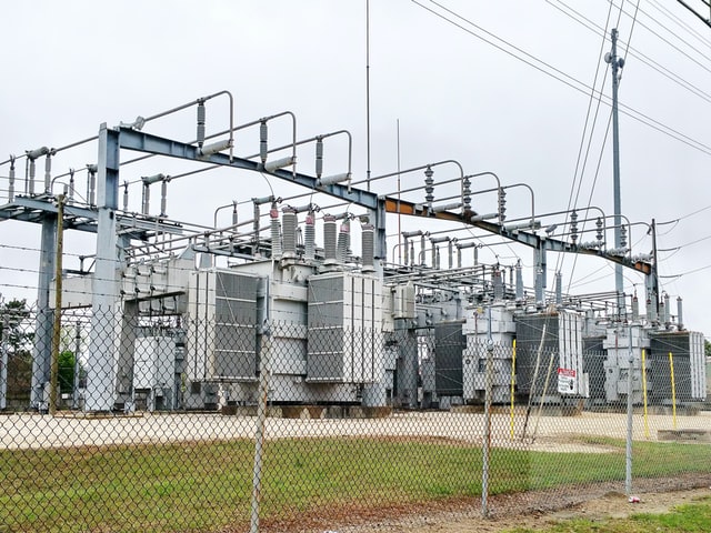 Electrical substation in Texas